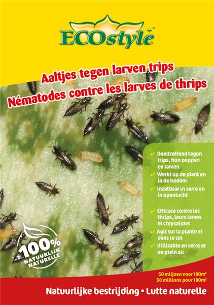 Nématodes contre les larves de thrips 50 mil./ 100 m² Ecostyle BIO