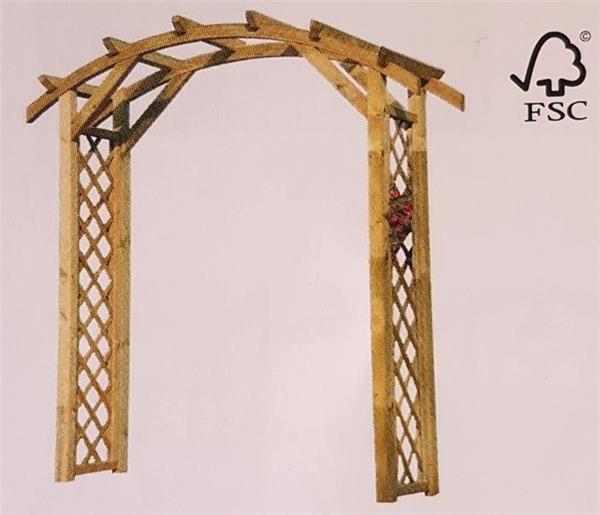 Arche pergola H 240 / l 120 / prof.60 cm bois imprégné FSC - Central Jardin