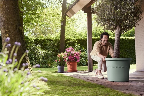 Elho Algarve Cilindro 48cm - Thyme Green