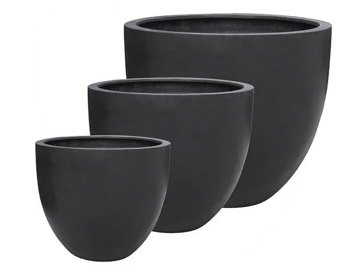 trio-pots-fiberstone-eggpot-noir-mat-diametre-33-42-50-cm.webp