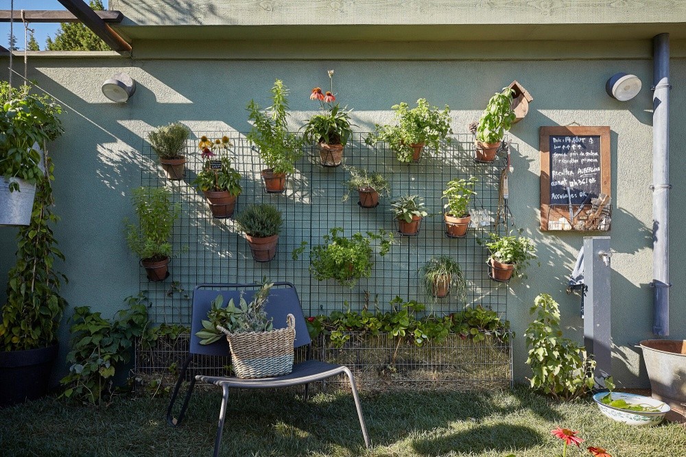 Panneau treillis rigide maille carrée en acier galvanisé plastifié vert Metalex®, set de fixation - 50 mm - 60 x 120 cm