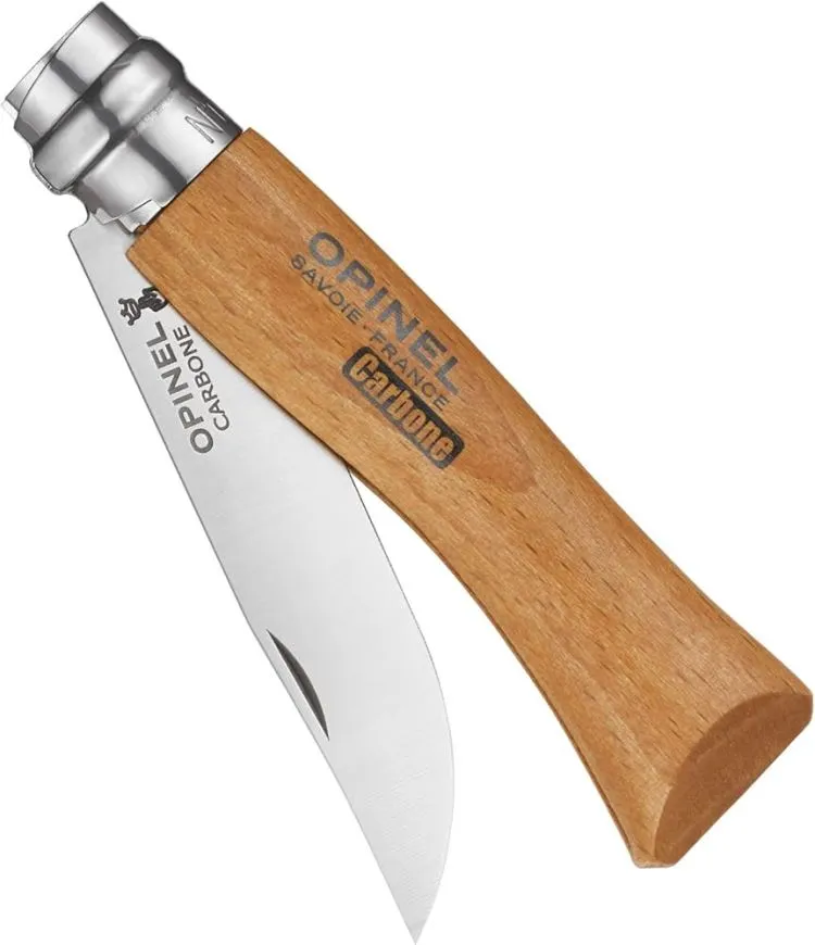 Couteau de poche N°07 Carbone, Opinel Classic, bois,virobloc-2.webp