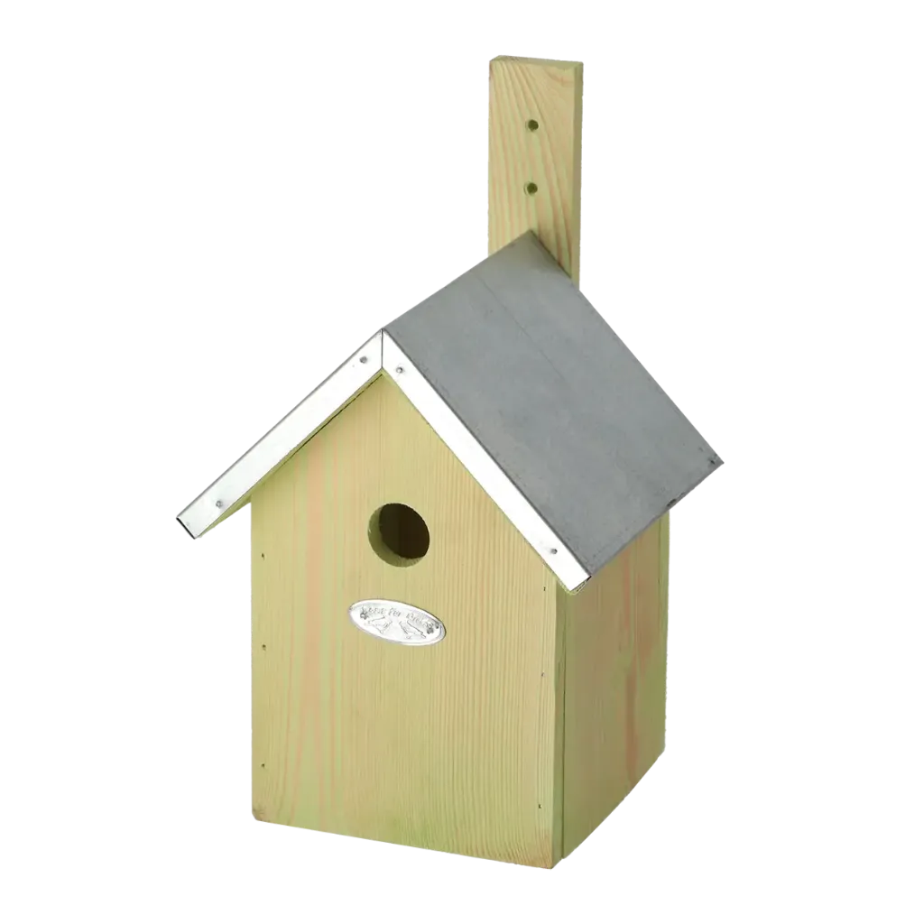 [100130] Nichoir à mésange bleue en bois FSC toit métal zinqué