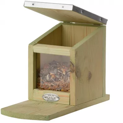 Mangeoire à ecureuils Bois FSC toit recouvert galva.