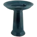 Bain d´oiseau céramique bleu / pied