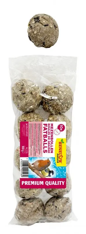 Boule de graisse Premium SANS filet * 10 pcs: moins de déchets, moins de risque.