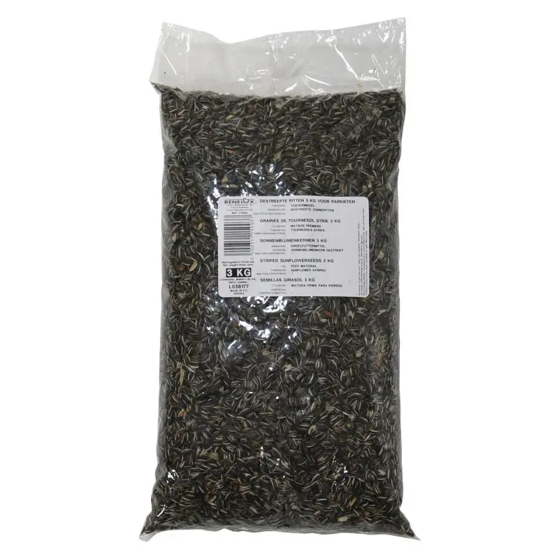 Tournesol strié pour oiseaux de jardin 3 kg (Kinlys)