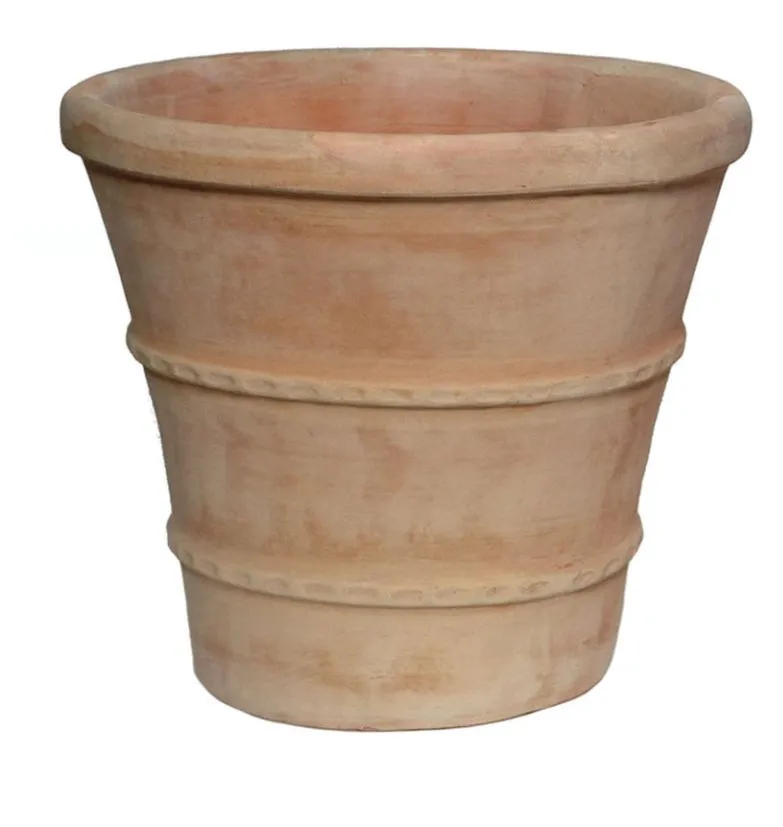 [137444] Pot Whitewash Greek Taper D54 H51 (Mg)