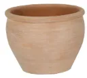 Pot Whitewash Belly Rim D48 H36 cm - Terre cuite claire