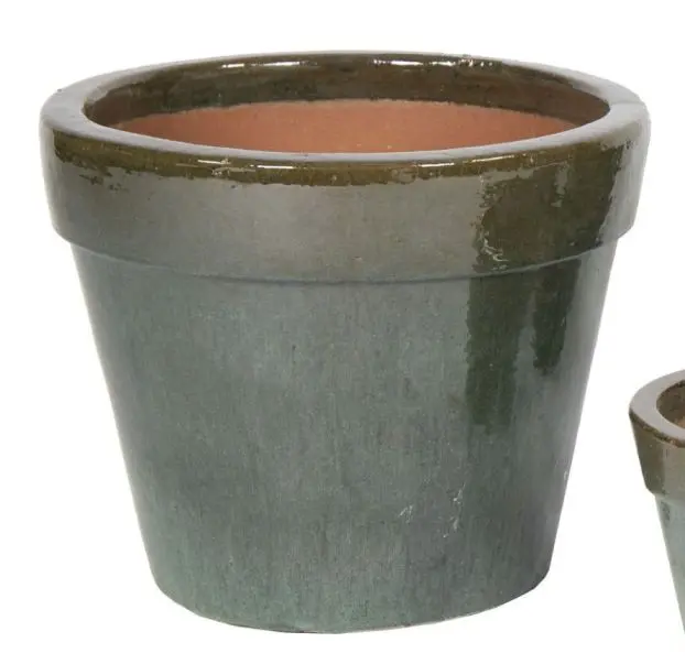 Pot émaillé Basic Moss Green D18 H16 émail (Mg)