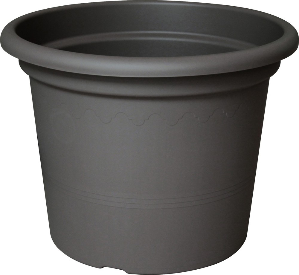 Pot Plastic D 25 cm Anthracite
