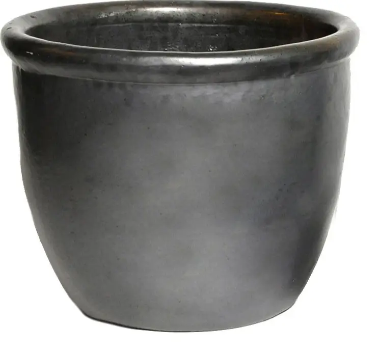 Pot émaillé Black Matt Glazed Hp001 D30 H25 (Mg)