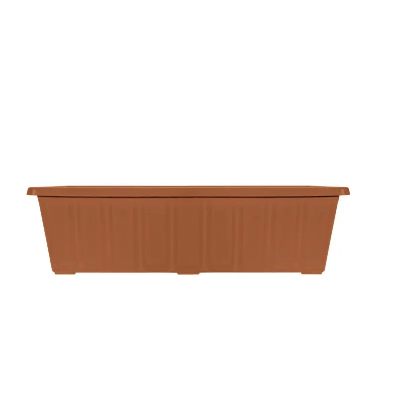 Jardinière L60 l 18 H14 cm Plastic Terracotta