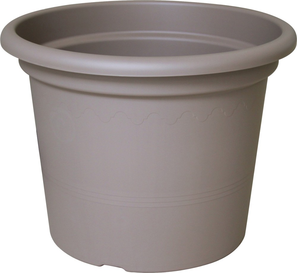 Pot Plastic D 40 cm Gris Tortora