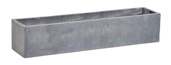 Jardinière Balcony droite lisse clayfibre AuthGrey L 60/17/17 cm (Mg)