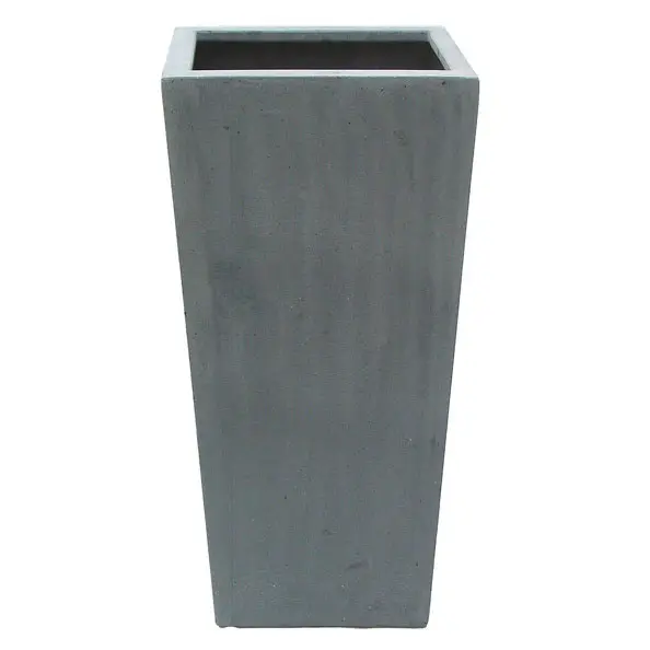 Polystone high vase square 40 40 h 64 cm (JDB)