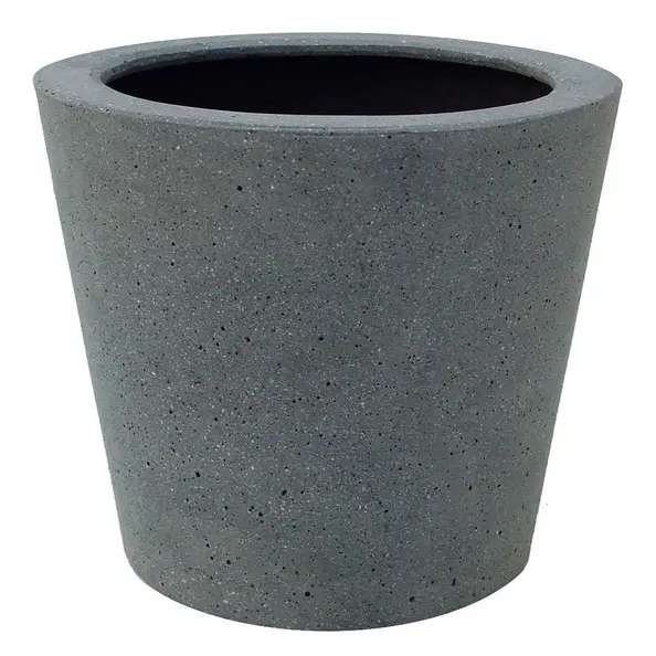 [105503] Polystone conic vase D 30 Ht 25 cm (JDB)
