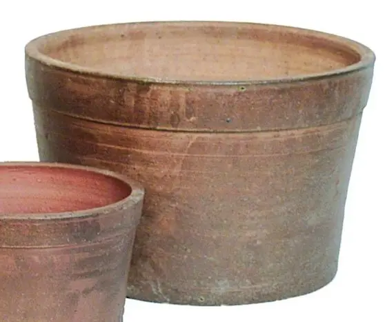 Pot Grès Cylind. Dark Brown D34H23 (Mg)
