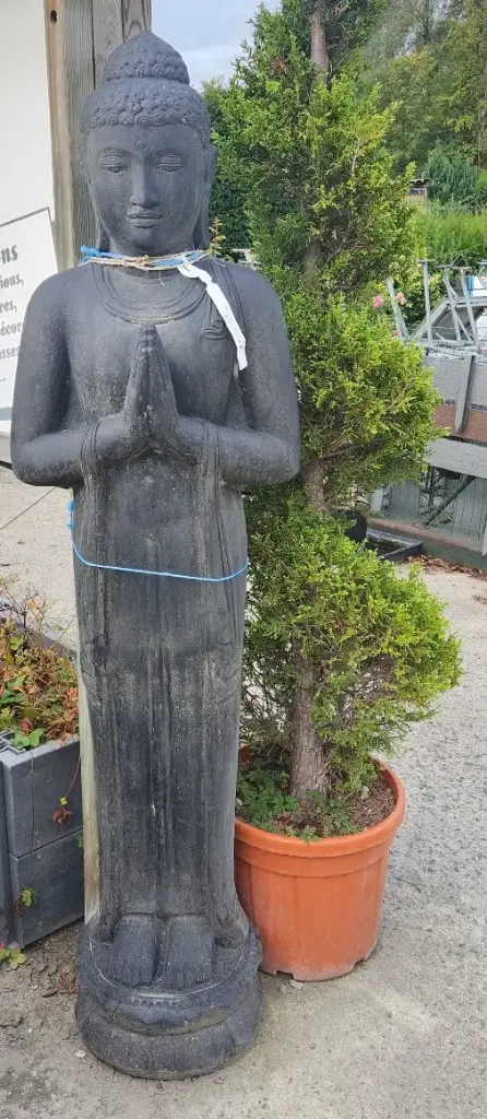 Bouddha standing main jointe Ht 190 cm (JDB)