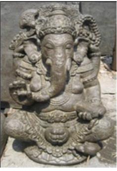 [145147] Ganesha Indien assis Ht 60 cm