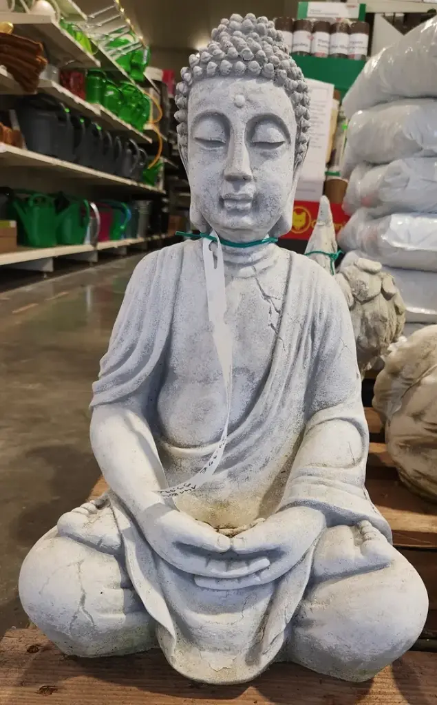 Bouddha assis Ht 53  cm beton (REF-B1)