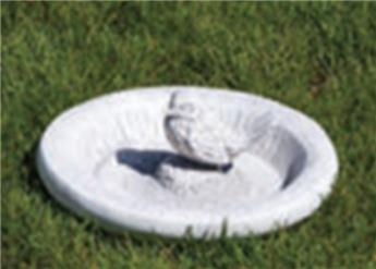 [144836] Abreuvoir bain oiseau milieu béton D33 Ht 5 cm (Ref-P3)