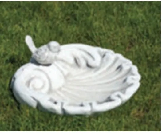Abreuvoir bain oiseau coquille béton (REF-P5)