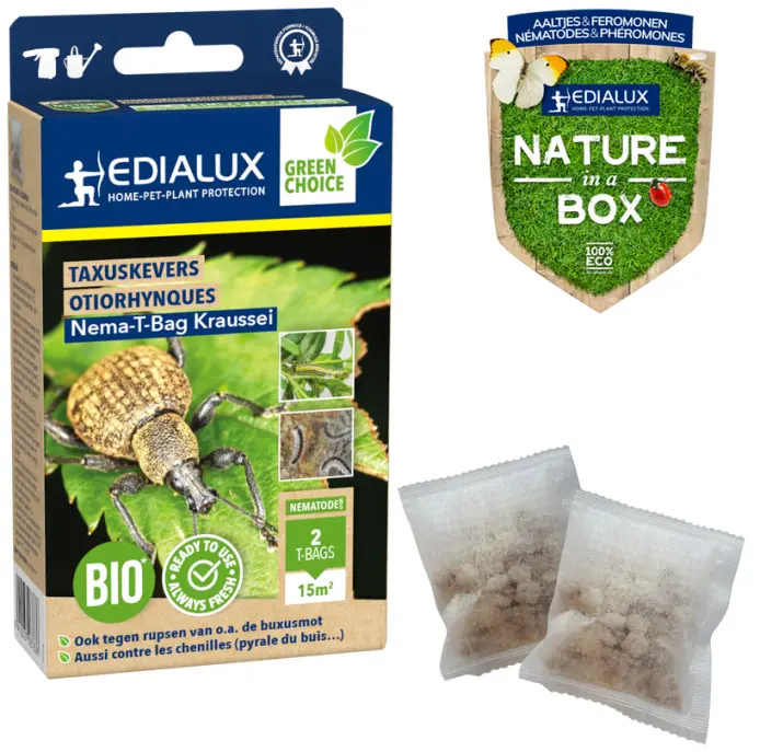 Biological Nema Bag T KRAUSSEI BIO contre les otiorhynques, les mouches de Saint-Marc et les chenilles (pyrales du choux et buis)
