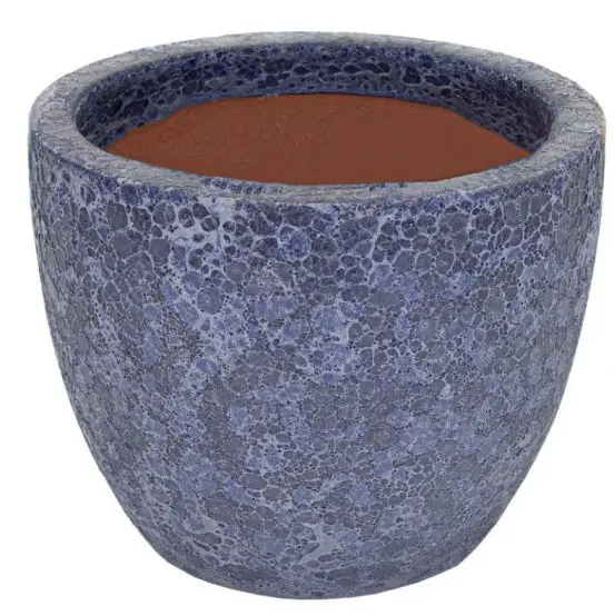 Pot émaillé Bleu Antique D23H19 cm (Mg)