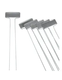 Etiquettes zinc à piquer 26 cm 6 x