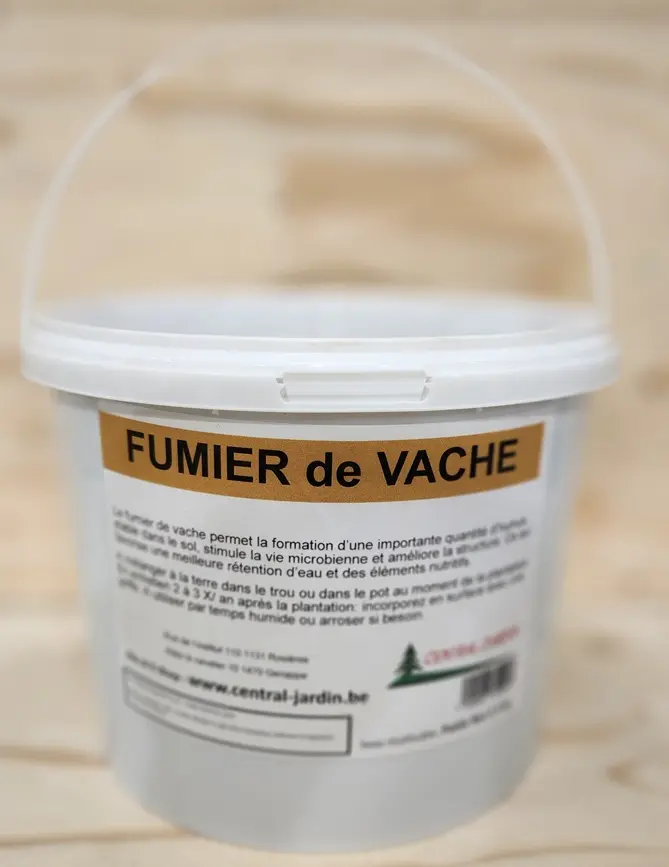 [124296] CJR Fumier Vache 5 KG granulés  - Seau recyclable
