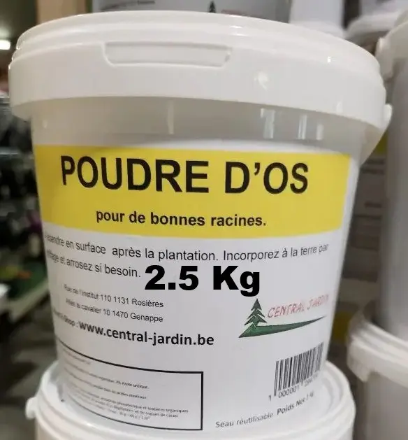 CJR Poudre d os 2.5 kg BIO en seau recyclable