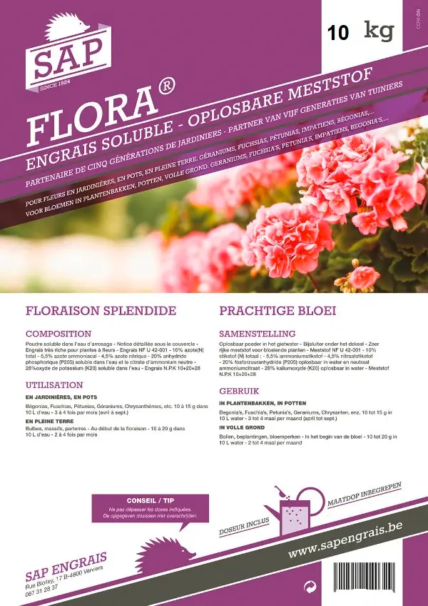 SAP Engrais soluble Flora Pro 10 Kg