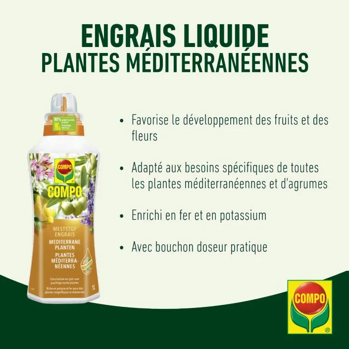 Compo engrais liquide plantes méditerranéennes orangerie 1 litre