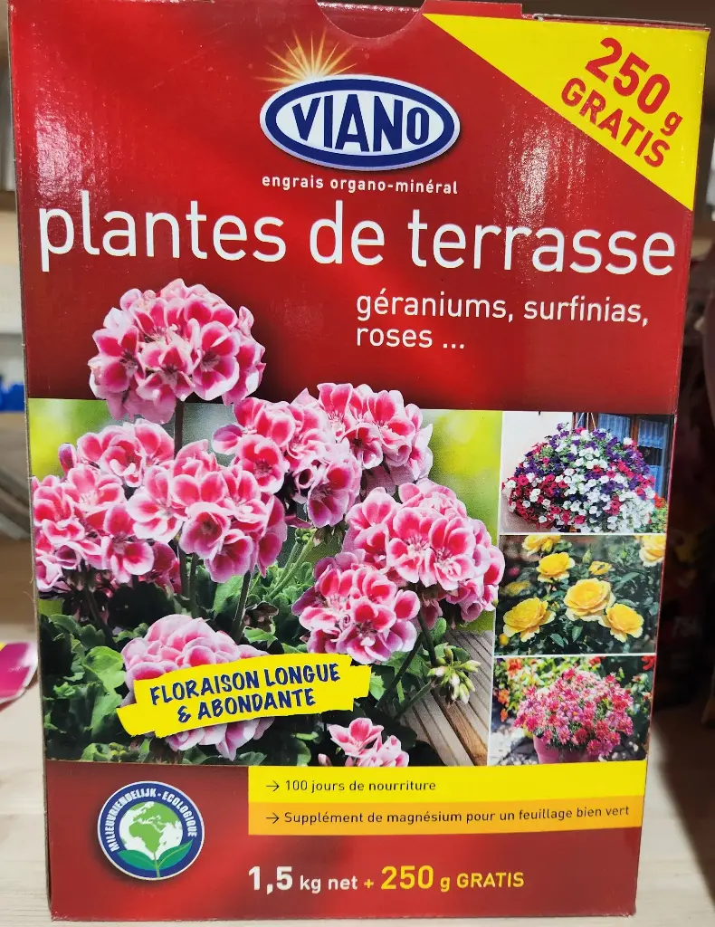 Viano Engrais plantes de terrasse 1.75 kg