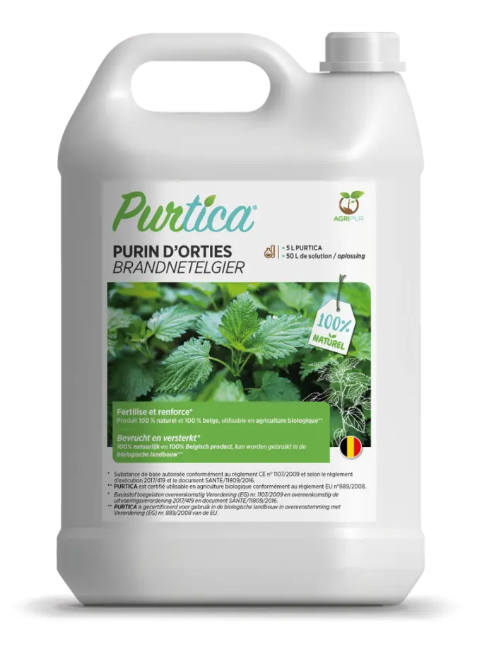 Purin d´orties 5 L Purtica BIO concentrés Fab. en Wallonnie