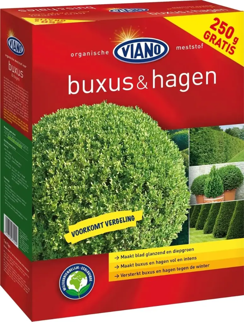 Viano Engrais Buis et haies 3 kg + 1 kg chaux