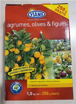 Viano engrais agrumes Oliviers et Figuiers1.75 kg Organiques
