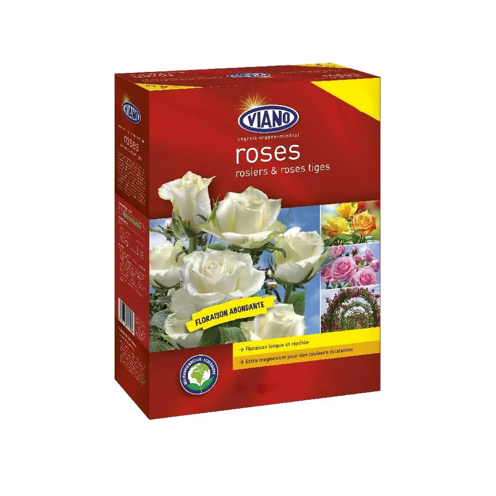 Viano Engrais Rosiers 4 KG BIO et arbustes à fleurs