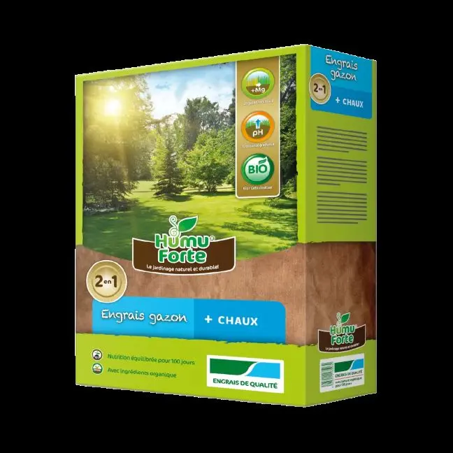 HumuForte Engrais gazon 4kg + Chaux BIO