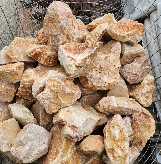 [145053] Marbre Rose bloc (Rosso Elgance) 15-30 cm / kg