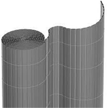 Canisse PVC double face gris Ht 1 / L 3 m