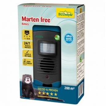[139644] Répulsif Fouines Martes Free 200 sur piles: ultrason contre les fouines, renards et chevreuils Ecostyle