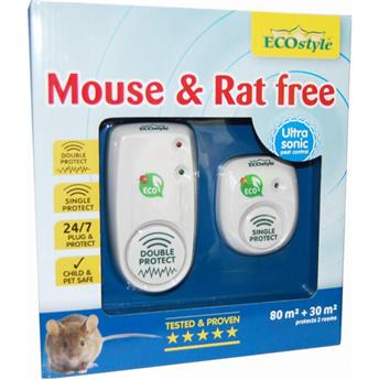 Souris et rat Free Duopack 80 + 30 Ultrason répulsif