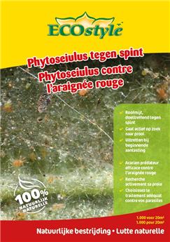 Phytoseiulus contre l’araignée rouge 1,000 st-pcs/ 20 m² Ecostyle BIO