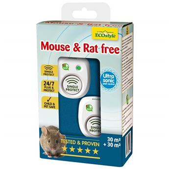 Souris et rat Free 2 X 30 Répulsif Ultrason