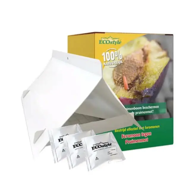 Piège à phéromones carpocapse des prunes 1 deltaval + 3 capsules Ecostyle BIO