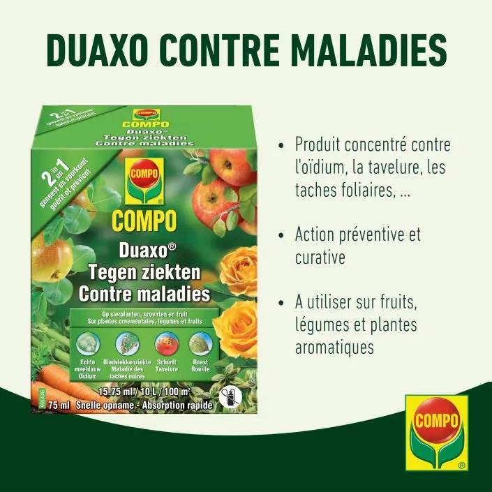 [100405] Compo Duaxo 75ml Concentré Systémique. Anti maladies potager et plantes ornementales