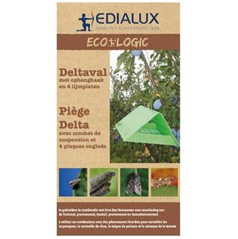 Pièges à phéromones Deltatrap + 4 plaques engluées Edialux