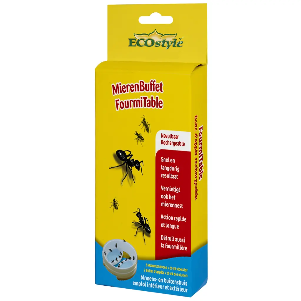 Ecostyle Fourmitable BIO ** Attire et détruit les fourmis dans leur nid. Efficacité redoutable. ***